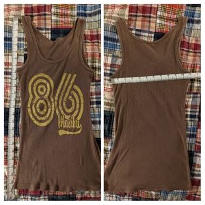 86 Malibu long tank top
